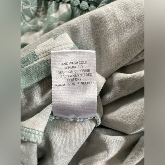 Daniel Rainn Short Sleeved Blouse - Seafoam Green/White - Size XL - Picture 11 of 14